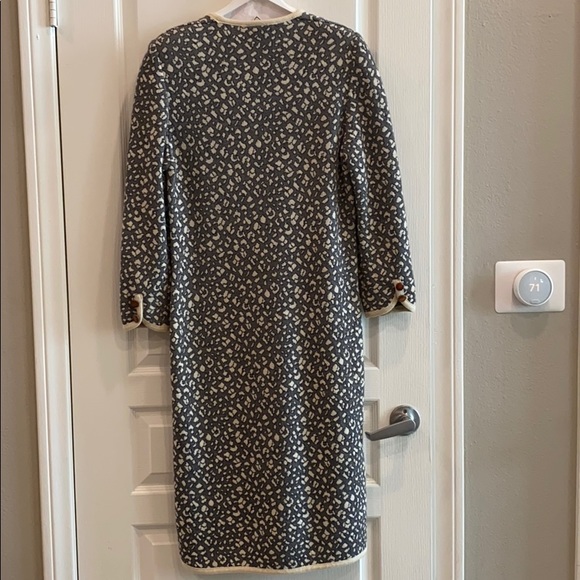 LIOLA MADE IN ITALY VINTAGE GRAY LEOPARD DRESS WOMENS SIZE 10๐๐ฎ๐น๐ - Picture 2 of 4